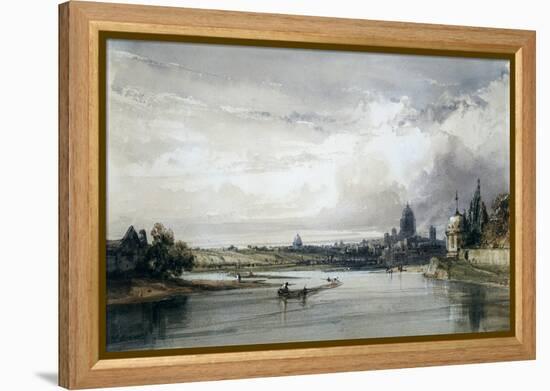 Paris Seen from Afar, C1835-1900-William Callow-Framed Premier Image Canvas