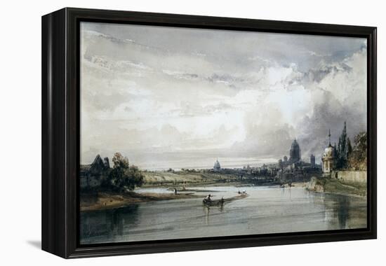 Paris Seen from Afar, C1835-1900-William Callow-Framed Premier Image Canvas