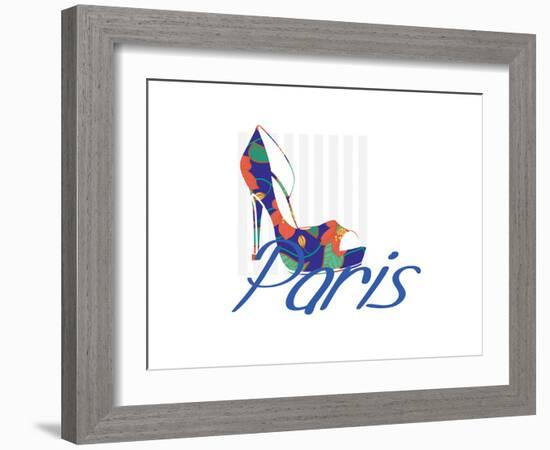 Paris Shoe-Elle Stewart-Framed Art Print