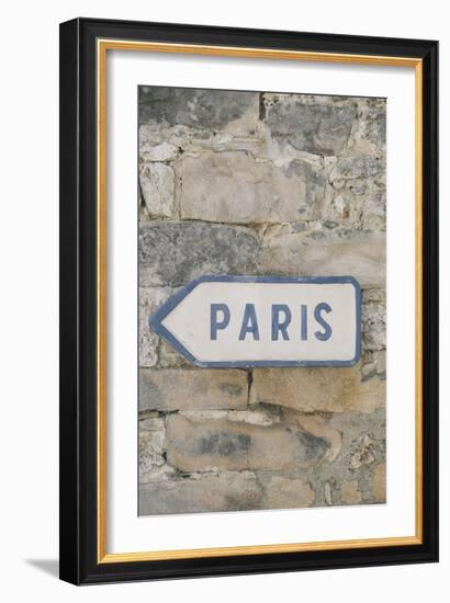 Paris Sign-Carina Okula-Framed Giclee Print