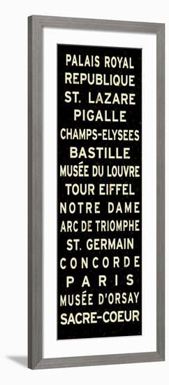 Paris Sign-null-Framed Art Print