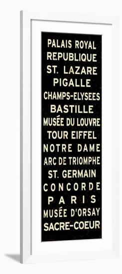 Paris Sign--Framed Art Print