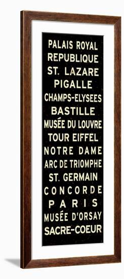 Paris Sign-null-Framed Art Print