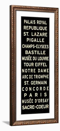 Paris Sign-null-Framed Art Print