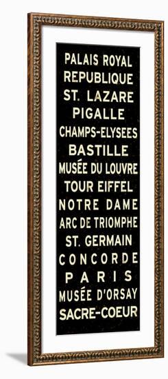 Paris Sign-null-Framed Art Print