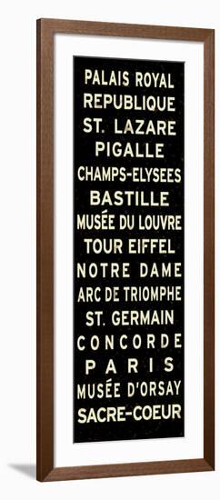 Paris Sign-null-Framed Art Print