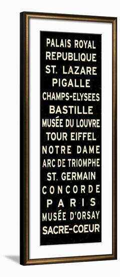 Paris Sign--Framed Art Print