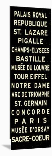 Paris Sign-null-Mounted Art Print