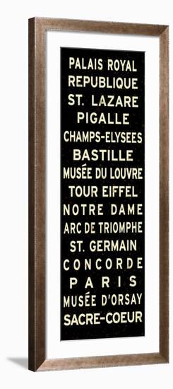 Paris Sign-null-Framed Art Print