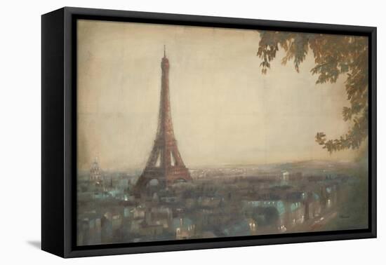Paris Silhouette-Paulo Romero-Framed Stretched Canvas