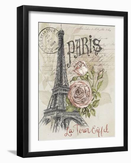 Paris Sketchbook I-Jennifer Paxton Parker-Framed Premium Giclee Print