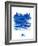 Paris Skyline Brush Stroke - Blue-NaxArt-Framed Art Print