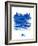 Paris Skyline Brush Stroke - Blue-NaxArt-Framed Art Print