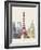 Paris Skyline Poster-paulrommer-Framed Art Print