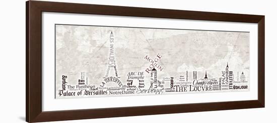 Paris Skyline-Diane Stimson-Framed Art Print