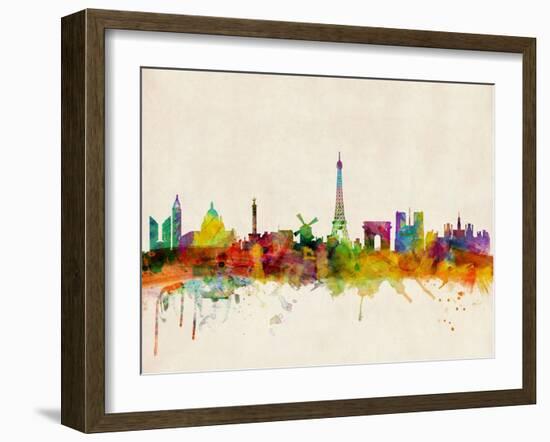 Paris Skyline-Michael Tompsett-Framed Art Print