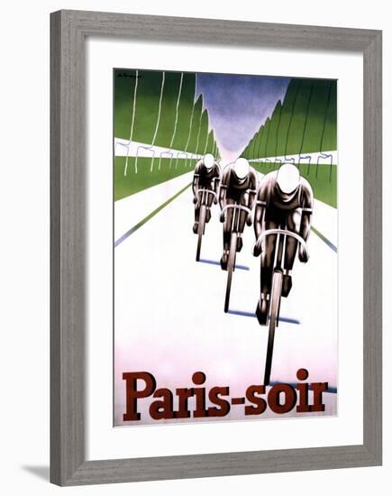 Paris, Soir-Abel Brunyer-Framed Giclee Print