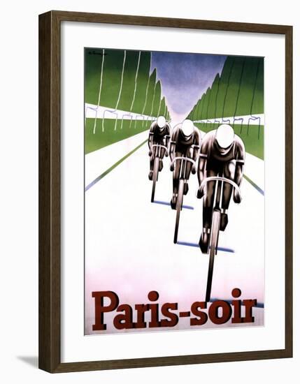 Paris, Soir-Abel Brunyer-Framed Giclee Print