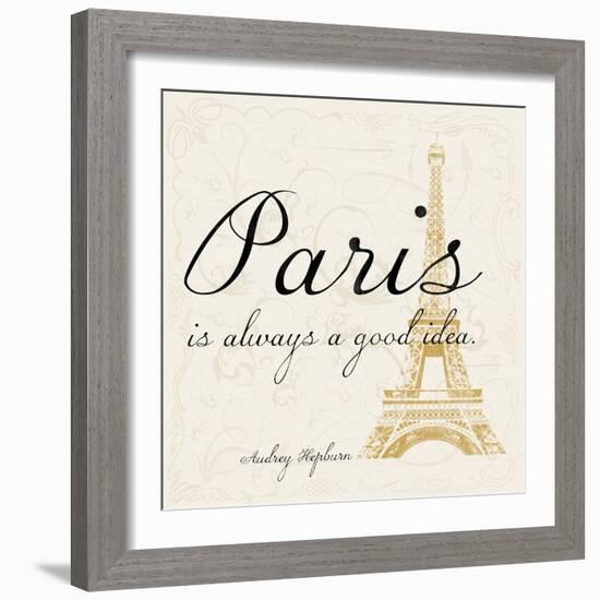 Paris Square 2-Lauren Gibbons-Framed Art Print