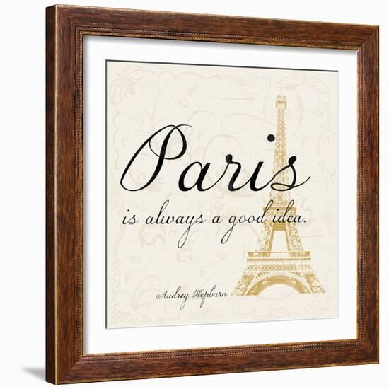 Paris Square 2-Lauren Gibbons-Framed Art Print