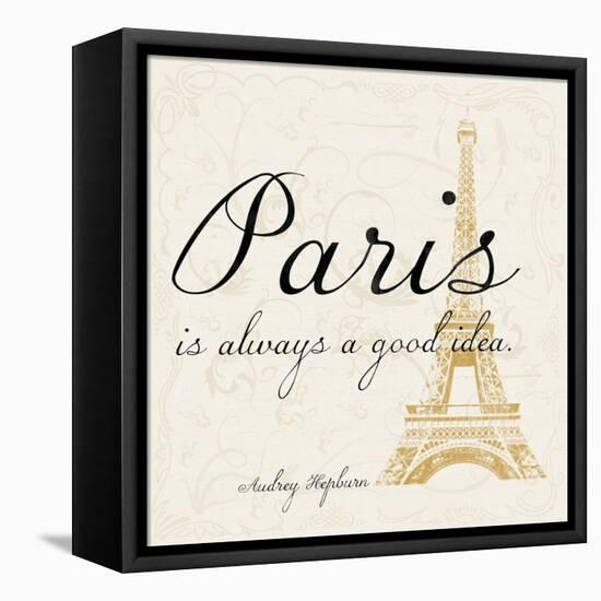 Paris Square 2-Lauren Gibbons-Framed Stretched Canvas