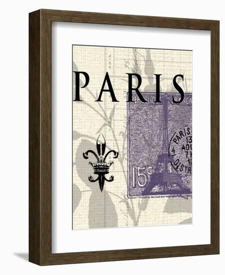 Paris Stamp-Z Studio-Framed Art Print