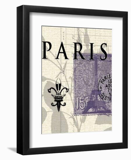 Paris Stamp-Z Studio-Framed Art Print