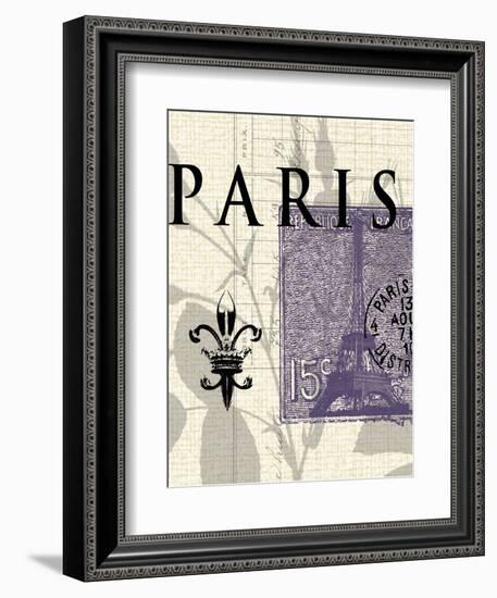 Paris Stamp-Z Studio-Framed Art Print