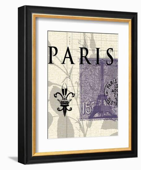 Paris Stamp-Z Studio-Framed Art Print