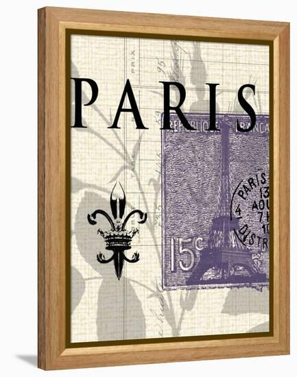 Paris Stamp-Z Studio-Framed Stretched Canvas