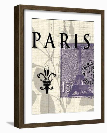Paris Stamp-Z Studio-Framed Art Print