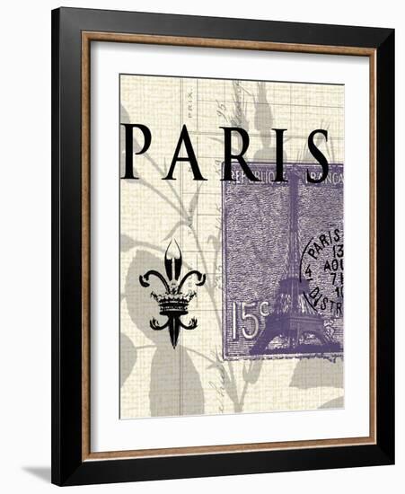 Paris Stamp-Z Studio-Framed Art Print