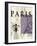 Paris Stamp-Z Studio-Framed Art Print