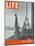 Paris, Statues with Eiffel Tower, March 18, 1946-Ed Clark-Mounted Photographic Print