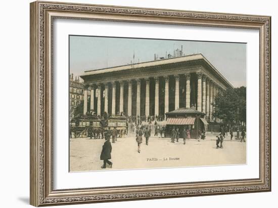 Paris Stock Exchange-null-Framed Art Print