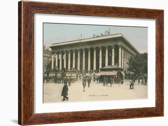 Paris Stock Exchange-null-Framed Art Print
