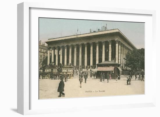 Paris Stock Exchange-null-Framed Art Print