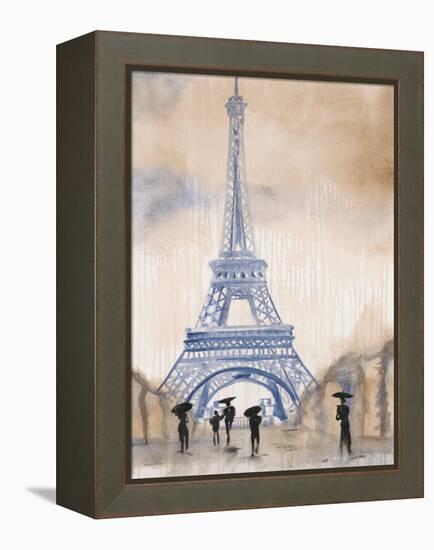 Paris Street 2-Madelaine Morris-Framed Stretched Canvas