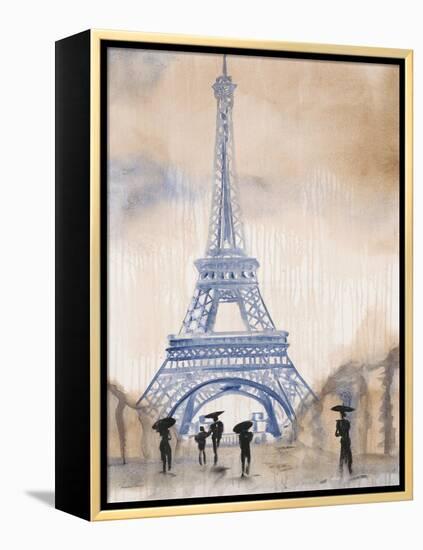 Paris Street 2-Madelaine Morris-Framed Stretched Canvas