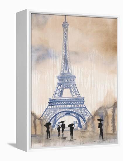 Paris Street 2-Madelaine Morris-Framed Stretched Canvas