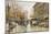 Paris Street in Autumn-Eugene Galien-Laloue-Mounted Giclee Print