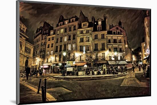 Paris Street Night-Dawne Polis-Mounted Art Print