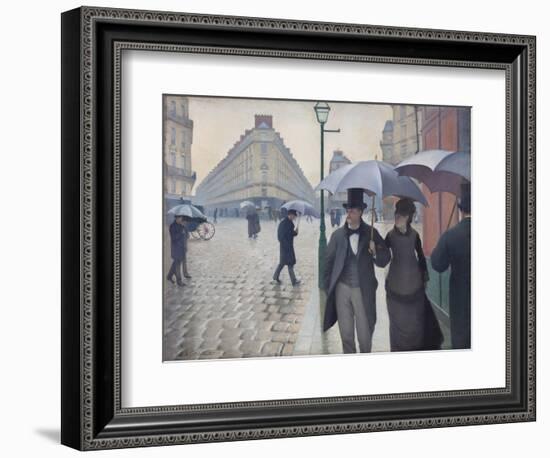 Paris Street; Rainy Day, 1877-Gustave Caillebotte-Framed Giclee Print