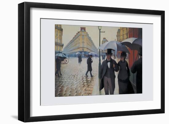 Paris Street; Rainy Day, 1877-Gustave Caillebotte-Framed Art Print