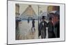 Paris Street; Rainy Day, 1877-Gustave Caillebotte-Mounted Art Print