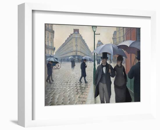 Paris Street, Rainy Day, 1877-Gustave Caillebotte-Framed Giclee Print