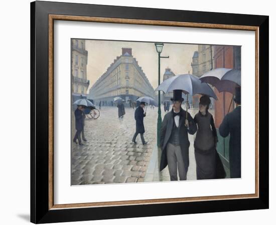 Paris Street, Rainy Day, 1877-Gustave Caillebotte-Framed Giclee Print