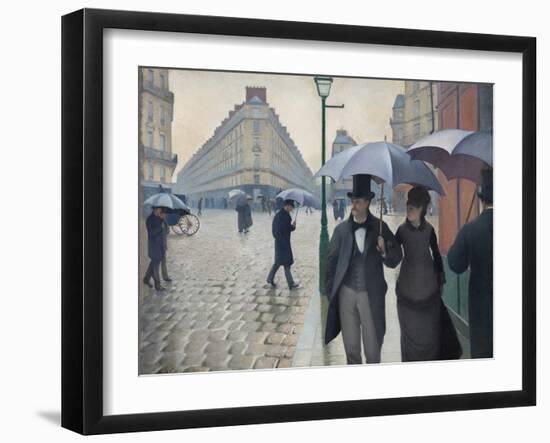 Paris Street, Rainy Day, 1877-Gustave Caillebotte-Framed Giclee Print