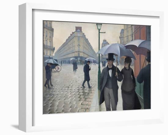 Paris Street, Rainy Day, 1877-Gustave Caillebotte-Framed Giclee Print