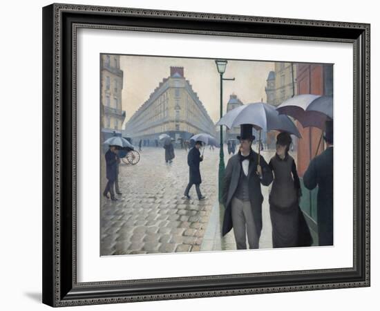 Paris Street, Rainy Day, 1877-Gustave Caillebotte-Framed Giclee Print